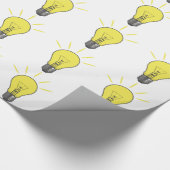 Ideen-Glühlampe Geschenkpapier (Ecke)