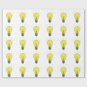 Ideen-Glühlampe Geschenkpapier (Flach)