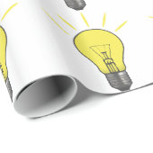 Ideen-Glühlampe Geschenkpapier (Rolleneckpunkt)