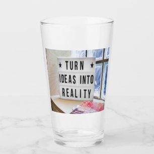 Ideen in die Realität Motivierend Glas
