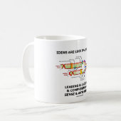 Ideen sind wie führende u. verlangsamende kaffeetasse (Vorderseite Links)