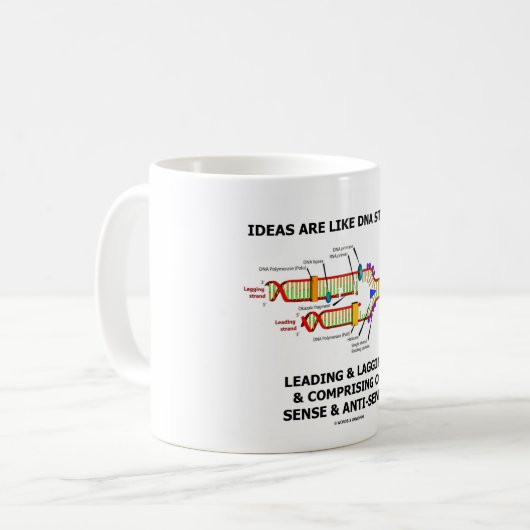 Ideen sind wie führende u. verlangsamende kaffeetasse (Vorderseite Links)