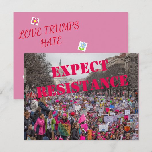 Ideen Trumps Postkarte (Vorne/Hinten)