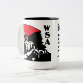 Ideen u. Aktion wsa Netz zine Kaffee-Tasse Zweifarbige Tasse (Vorderseite Links)