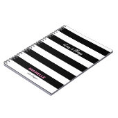 "Ideen und Dinge" Schwarzweißstreifen, Name Notizblock (Linke Seite)