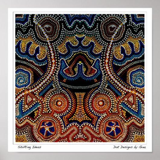 Ideen verändern - Dot Designs von Gina Poster (Vorne)