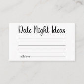 Ideen zur Hochzeit des Brautparty Begleitkarte (Vorderseite)