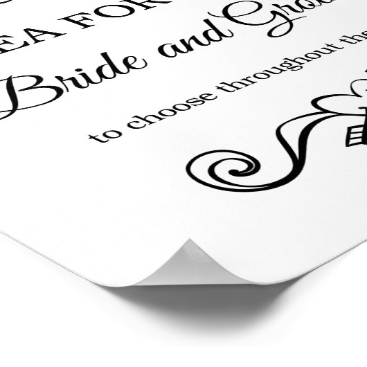 Ideen zur Hochzeit von Datums-Nacht Poster (Ecke)