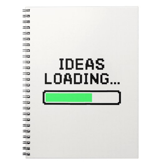 Ideenbeladung... - Progress Bar Tech Design Notizblock (Vorderseite)