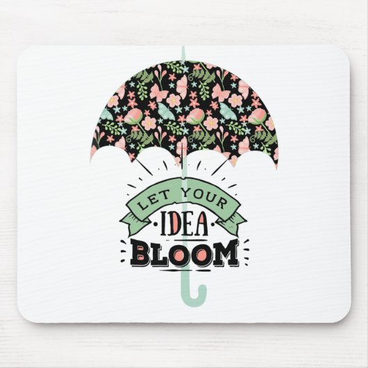 Ideenblüten-Schirm Mousepad (Vorne)