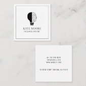 Ideeneditor für den Editor für Logo-Großbuchstaben Quadratische Visitenkarte (Vorne/Hinten)