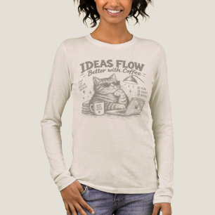 Ideenfluss Katzen-Coffee-Studio Tri-Blend Shirt