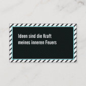 Ideengeber Visitenkarte (Rückseite)