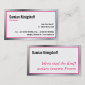 Ideengeber Visitententenkarte Visitenkarte (Vorne/Hinten)