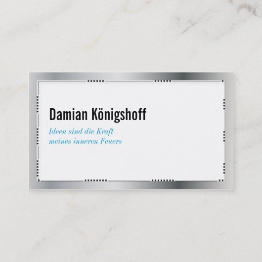 Ideengeber Visitententenkarte Visitenkarte (Rückseite)