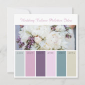 Ideenkarte für Hochzeitspalette Einladung (Vorderseite)