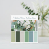 Ideenkarte für Hochzeitspalette Einladung (Stehend Vorderseite)