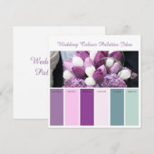 Ideenkarte für Hochzeitspalette Einladung (Vorne/Hinten)