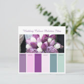 Ideenkarte für Hochzeitspalette Einladung (Stehend Vorderseite)