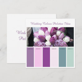 Ideenkarte für Hochzeitspalette Einladung