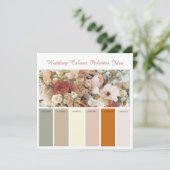 Ideenkarte für Hochzeitspalette Einladung (Stehend Vorderseite)