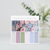 Ideenkarte für Hochzeitspalette Einladung (Stehend Vorderseite)