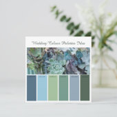 Ideenkarte für Hochzeitspalette Einladung (Stehend Vorderseite)