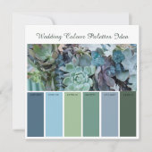 Ideenkarte für Hochzeitspalette Einladung (Vorderseite)