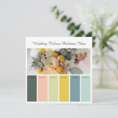 Ideenkarte für Hochzeitspalette Einladung (Stehend Vorderseite)