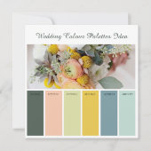 Ideenkarte für Hochzeitspalette Einladung (Vorderseite)