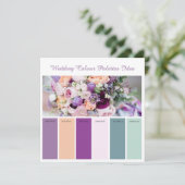 Ideenkarte für Hochzeitspalette Einladung (Stehend Vorderseite)