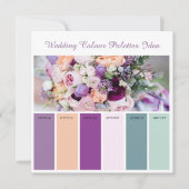 Ideenkarte für Hochzeitspalette Einladung (Vorderseite)