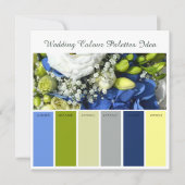 Ideenkarte für Hochzeitspalette Einladung (Vorderseite)