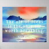 Ideenwelt Wharton Quote Beachscape Poster (Vorne)