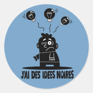 IdeesNoires Runder Aufkleber