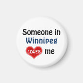 Idemand in Winnipeg houdt van me Magnet (Vorne)
