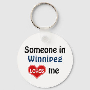 Idemand in Winnipeg houdt van me Schlüsselanhänger