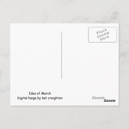 Iden des März Postkarte (Rückseite)