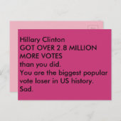 Iden von Trumps trauriger Postkarte (Vorne/Hinten)