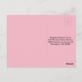 Iden von Trumps trauriger Postkarte (Rückseite)