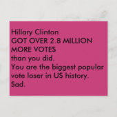 Iden von Trumps trauriger Postkarte (Vorderseite)