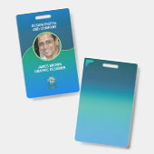 Identification badge ausweis (Vorder- & Rückseite)