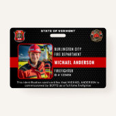 Identifikation der Feuerwehr-Foto-Abteilung für be Ausweis (Vorderseite)