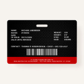 Identifikation der Feuerwehr-Foto-Abteilung für be Ausweis (Rückseite)