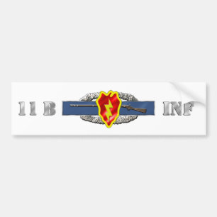Identifikation DER INFANTERIE-11B 25. Autoaufkleber