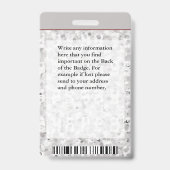 Identifikation der Mitarbeiter im Krankenhaus mit Ausweis (Back)