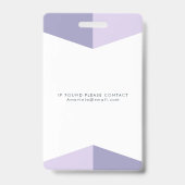 Identifikation des medizinischen Fotos Plastisches Ausweis (Back)