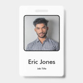 Identifikation des Mitarbeiters des kundenspezifis Ausweis (Back)