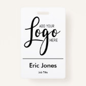 Identifikation des Mitarbeiters des kundenspezifis Ausweis (Vorderseite)