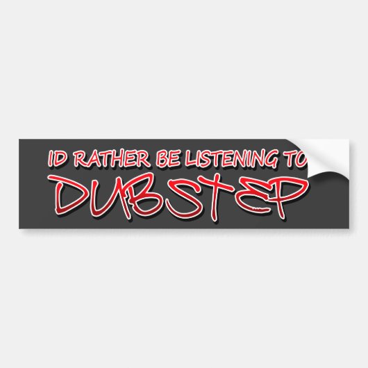 Identifikation eher hört zu Dubstep Autoaufkleber (Vorne)